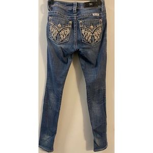 * Miss Me * Angel Wing Mid-Rise Skinny Jeans sz 24 EUC